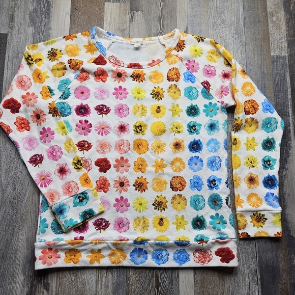 Crewcuts Other - CrewCuts Girl's 14 Sweatshirt Bright Floral Multi-color